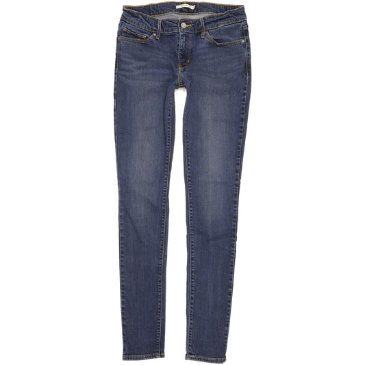 Levi's 711 Women Blue Skinny Slim Stretch Jeans W29 L34