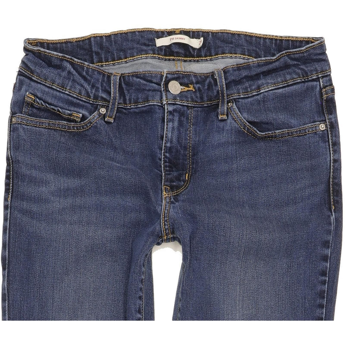 Levi's 711 Women Blue Skinny Slim Stretch Jeans W29 L34