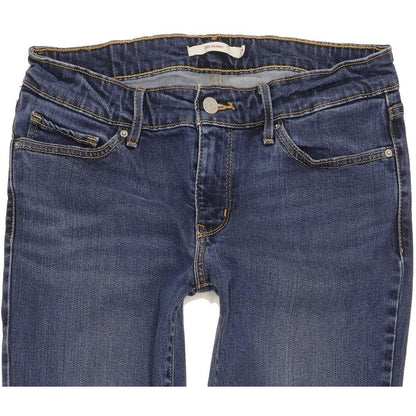 Levi's 711 Women Blue Skinny Slim Stretch Jeans W29 L34