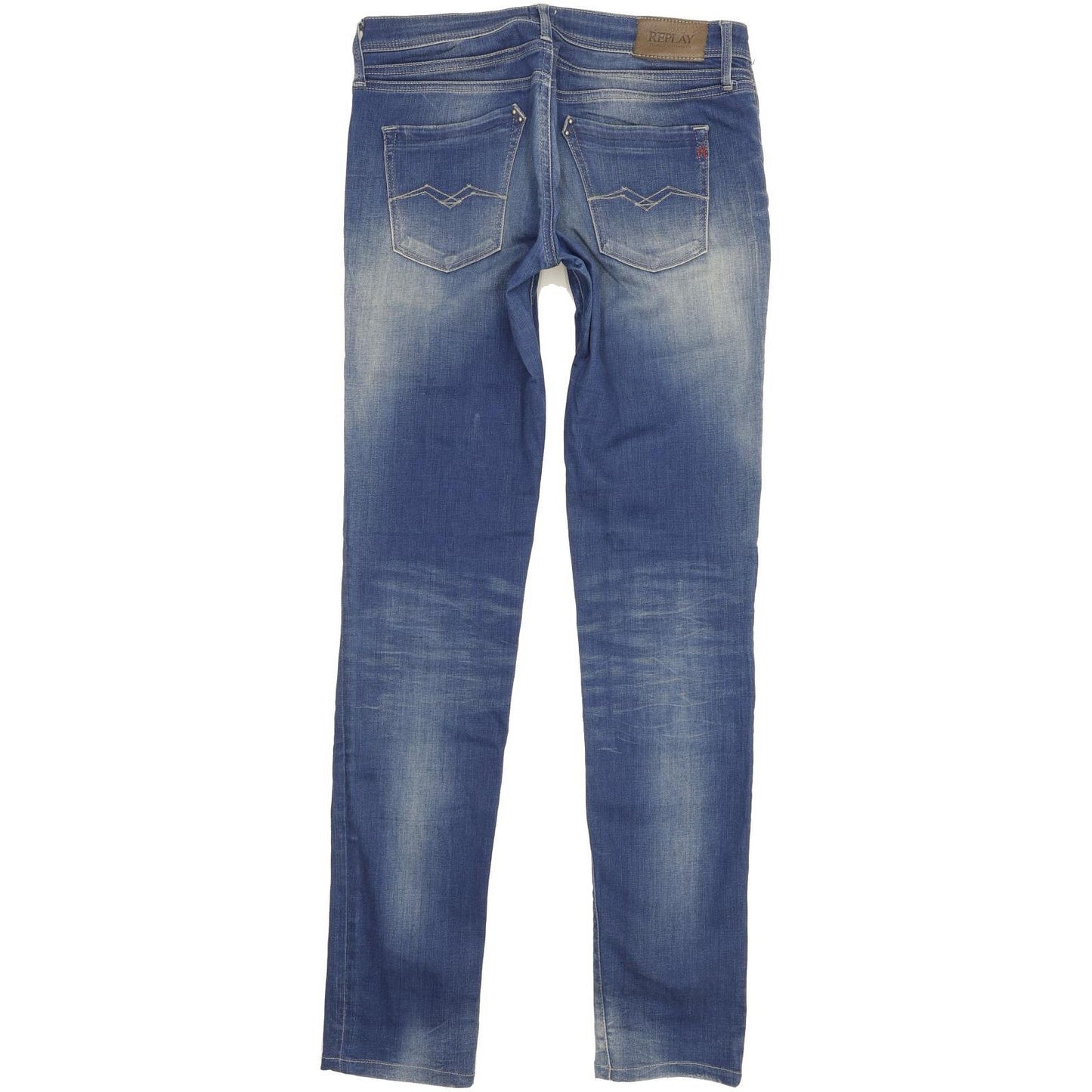 Replay Jodey Women Blue Straight Slim Stretch Jeans W29 L34