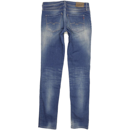 Replay Jodey Women Blue Straight Slim Stretch Jeans W29 L34