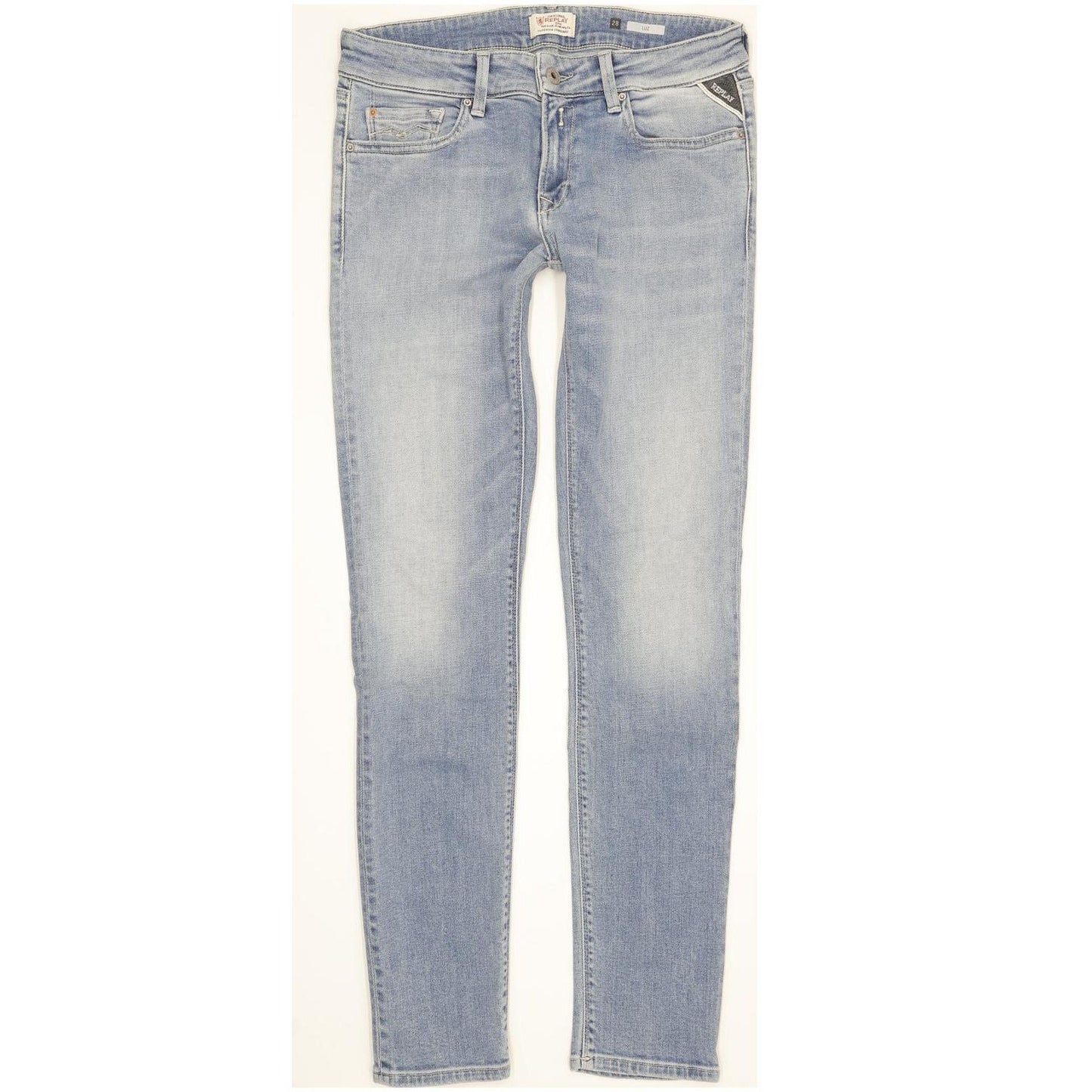 Replay Luz Women Blue Skinny Slim Stretch Jeans W28 L30