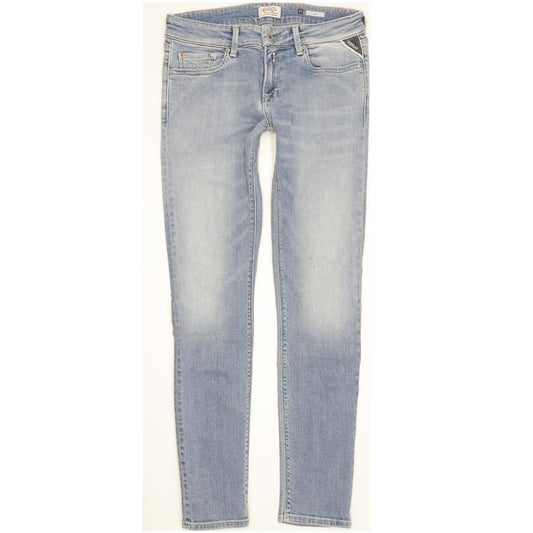Replay Luz Women Blue Skinny Slim Stretch Jeans W28 L30