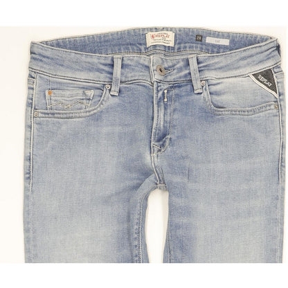 Replay Luz Women Blue Skinny Slim Stretch Jeans W28 L30