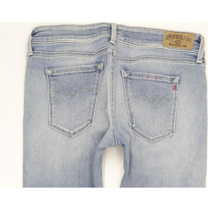 Replay Luz Women Blue Skinny Slim Stretch Jeans W28 L30