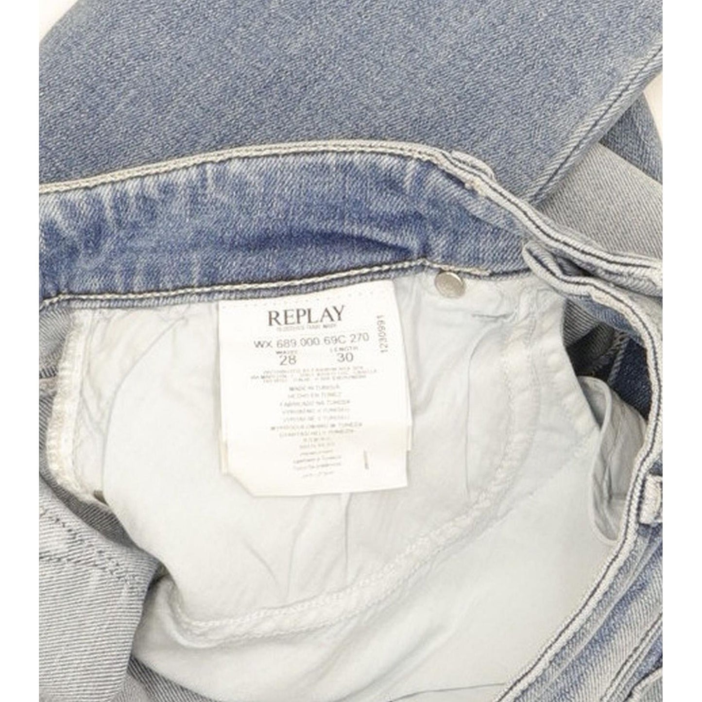 Replay Luz Women Blue Skinny Slim Stretch Jeans W28 L30