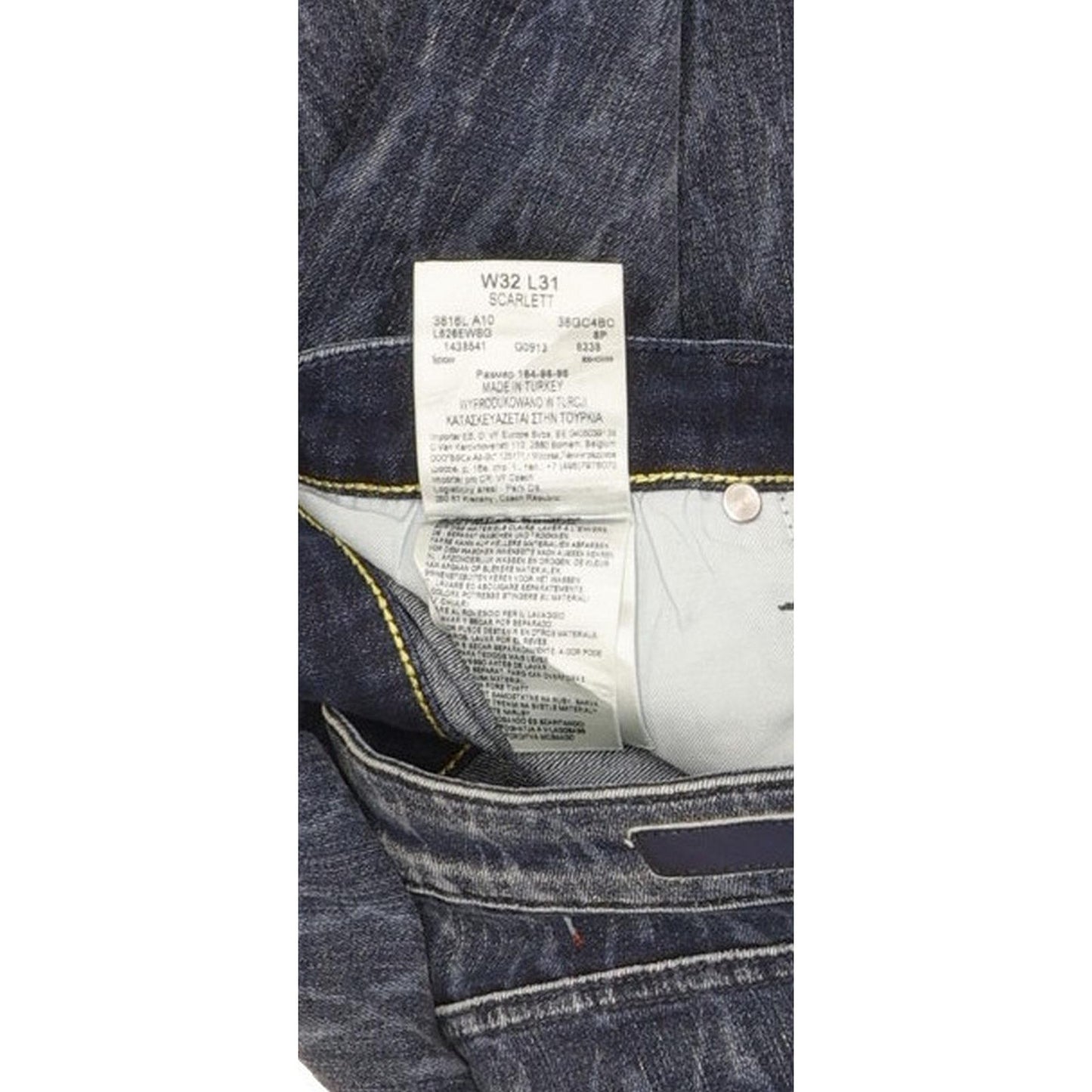 Lee Scarlett Women Blue Straight Slim Stretch Jeans W32 L29