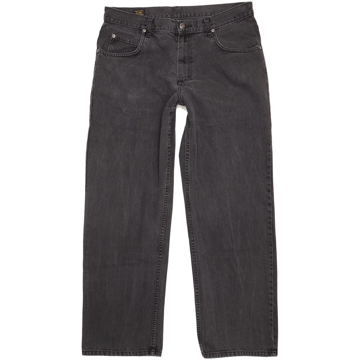 Lee Men Charcoal Straight Regular Jeans W36 L31