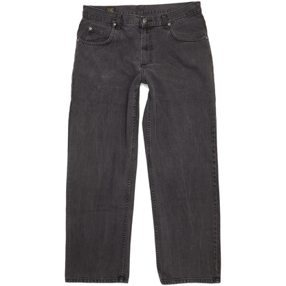 Lee Men Charcoal Straight Regular Jeans W36 L31
