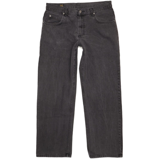 Lee Men Charcoal Straight Regular Jeans W36 L31