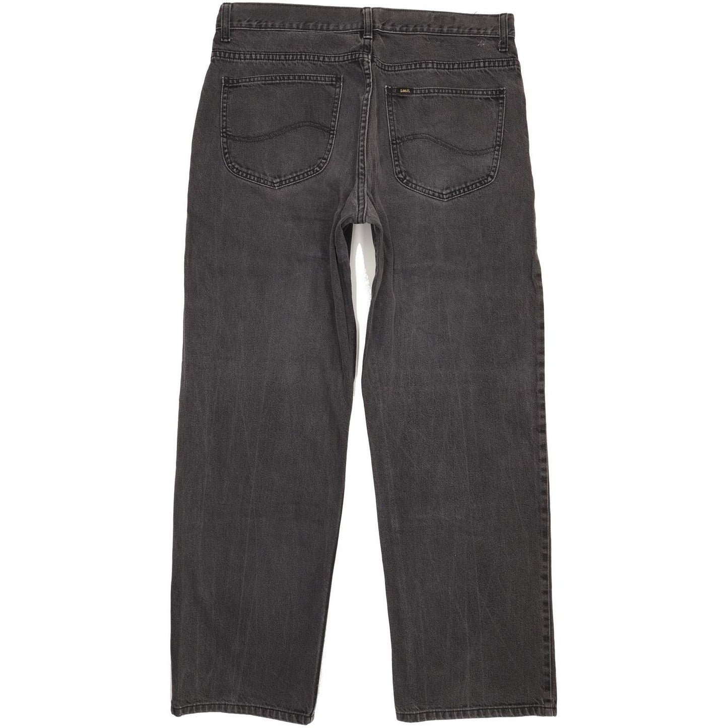 Lee Men Charcoal Straight Regular Jeans W36 L31