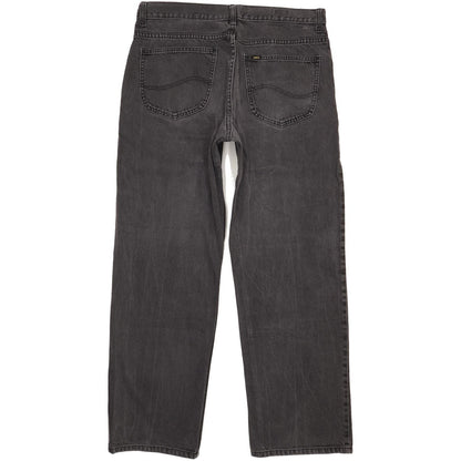 Lee Men Charcoal Straight Regular Jeans W36 L31