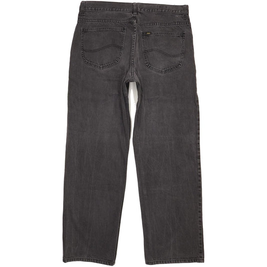 Lee Men Charcoal Straight Regular Jeans W36 L31