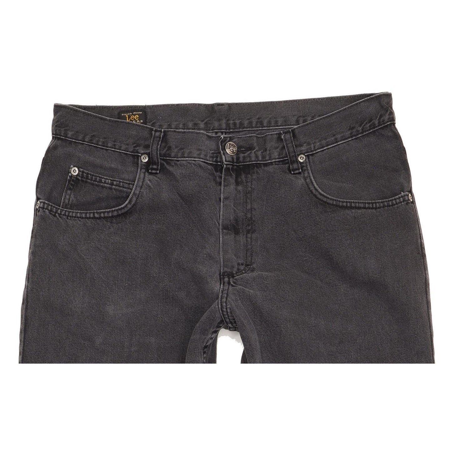 Lee Men Charcoal Straight Regular Jeans W36 L31