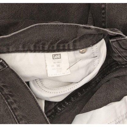 Lee Men Charcoal Straight Regular Jeans W36 L31
