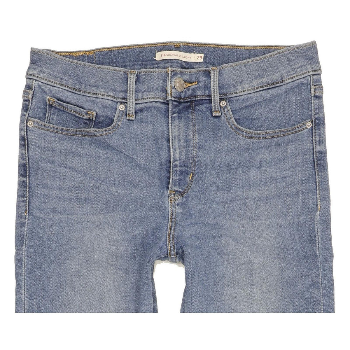 Levi's 314 Shaping Women Blue Straight Slim Stretch Jeans W29 L32