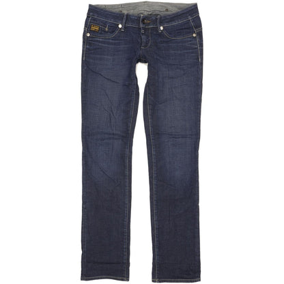 G-Star Midge Women Blue Straight Slim Stretch Jeans W30 L35