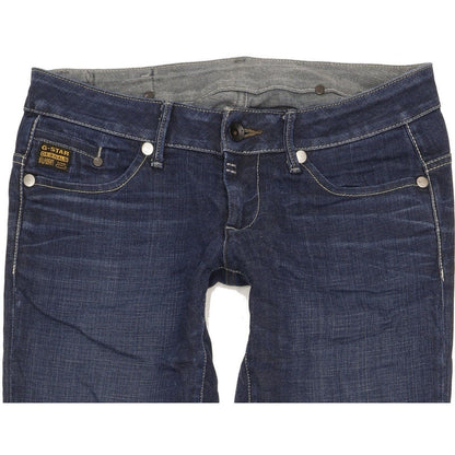 G-Star Midge Women Blue Straight Slim Stretch Jeans W30 L35