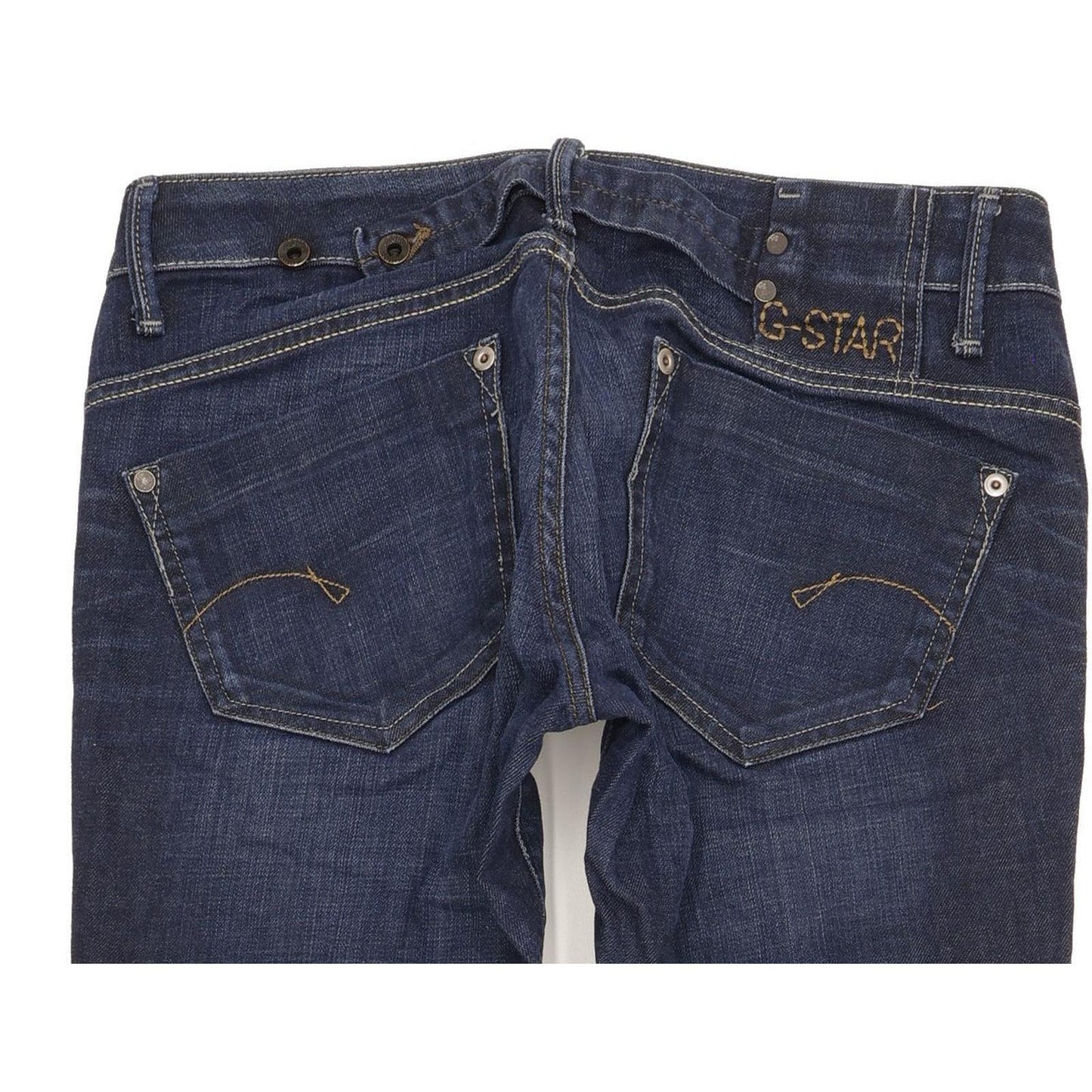 G-Star Midge Women Blue Straight Slim Stretch Jeans W30 L35