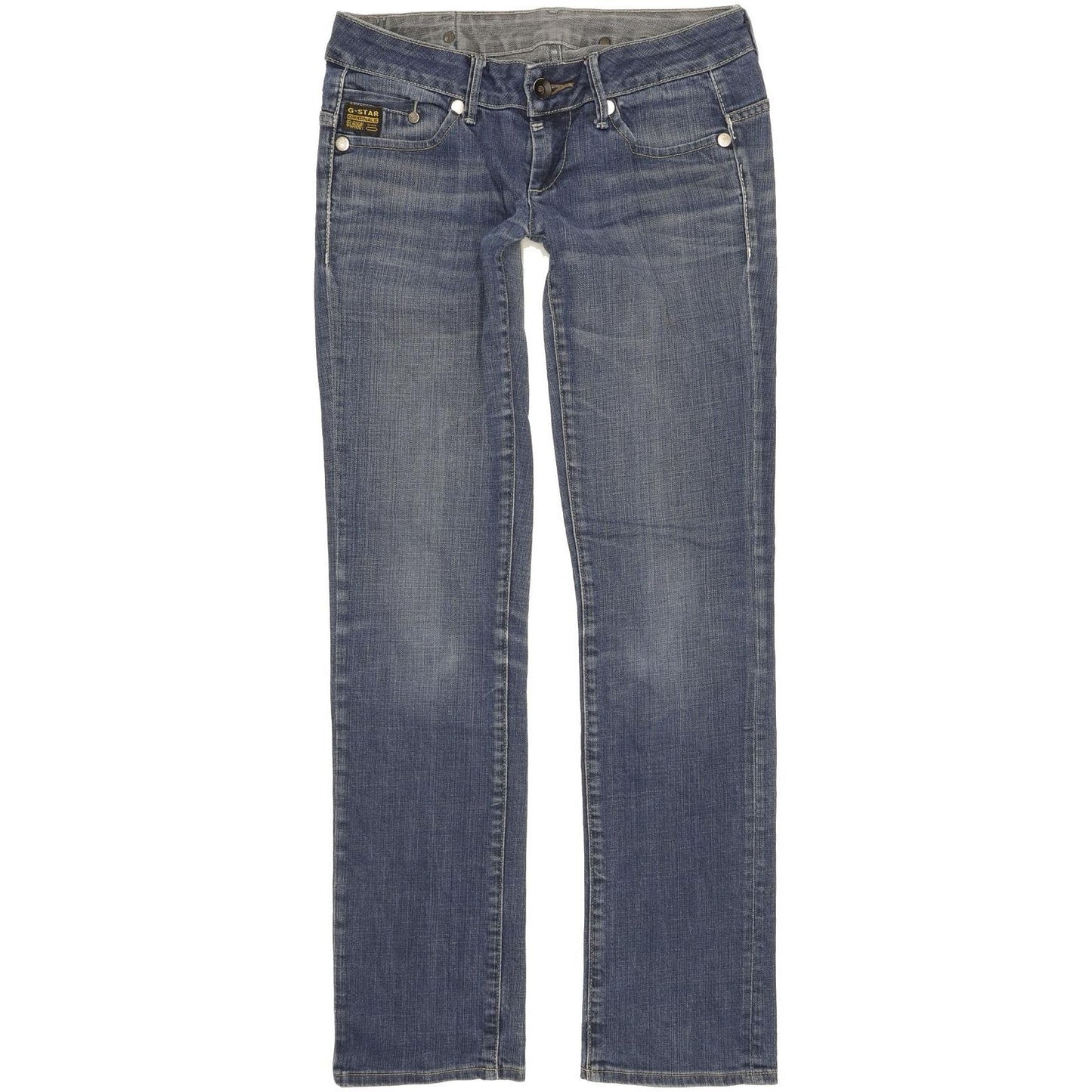 G-Star Midge Women Blue Straight Slim Stretch Jeans W27 L31