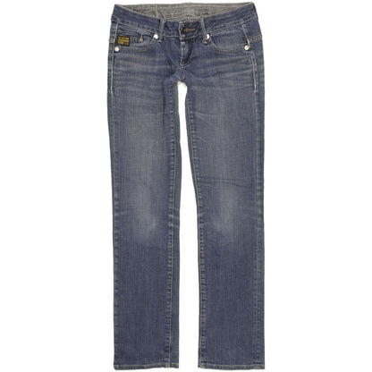 G-Star Midge Women Blue Straight Slim Stretch Jeans W27 L31