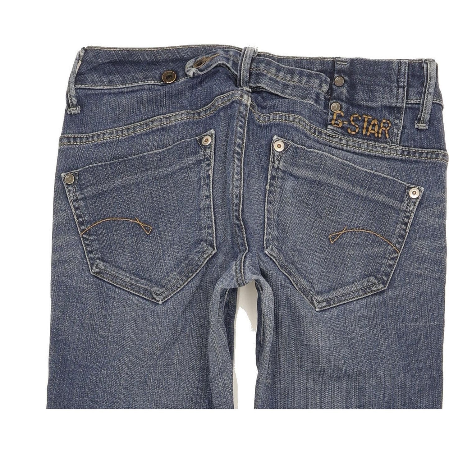 G-Star Midge Women Blue Straight Slim Stretch Jeans W27 L31