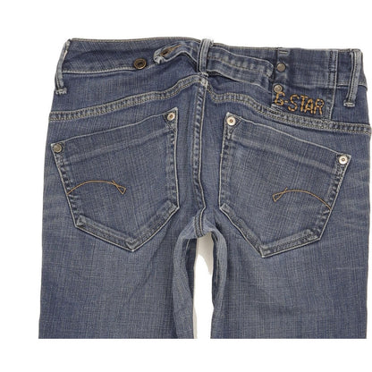 G-Star Midge Women Blue Straight Slim Stretch Jeans W27 L31