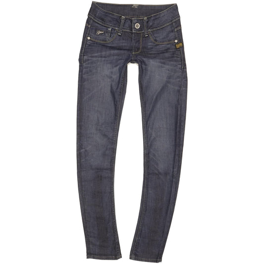 G-Star Lynn Women Navy Skinny Slim Stretch Jeans W25 L31