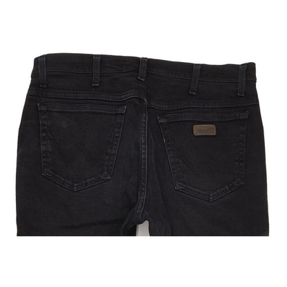 Wrangler Texas Men Black Straight Regular Stretch Jeans W36 L33