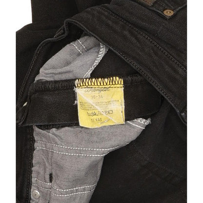 Wrangler Texas Men Black Straight Regular Stretch Jeans W36 L33