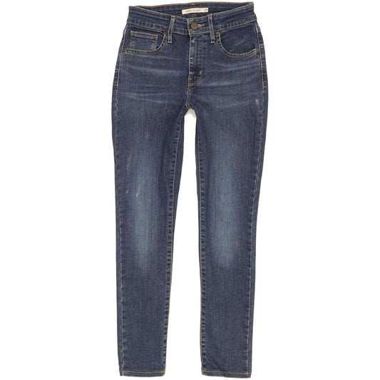 Levi's 721 Women Blue Skinny Slim Stretch Jeans W25 L26