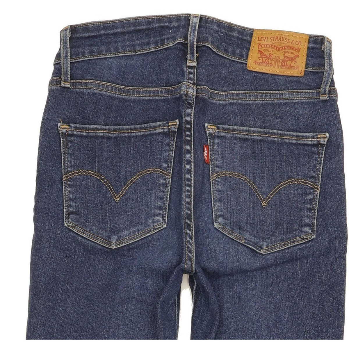 Levi's 721 Women Blue Skinny Slim Stretch Jeans W25 L26