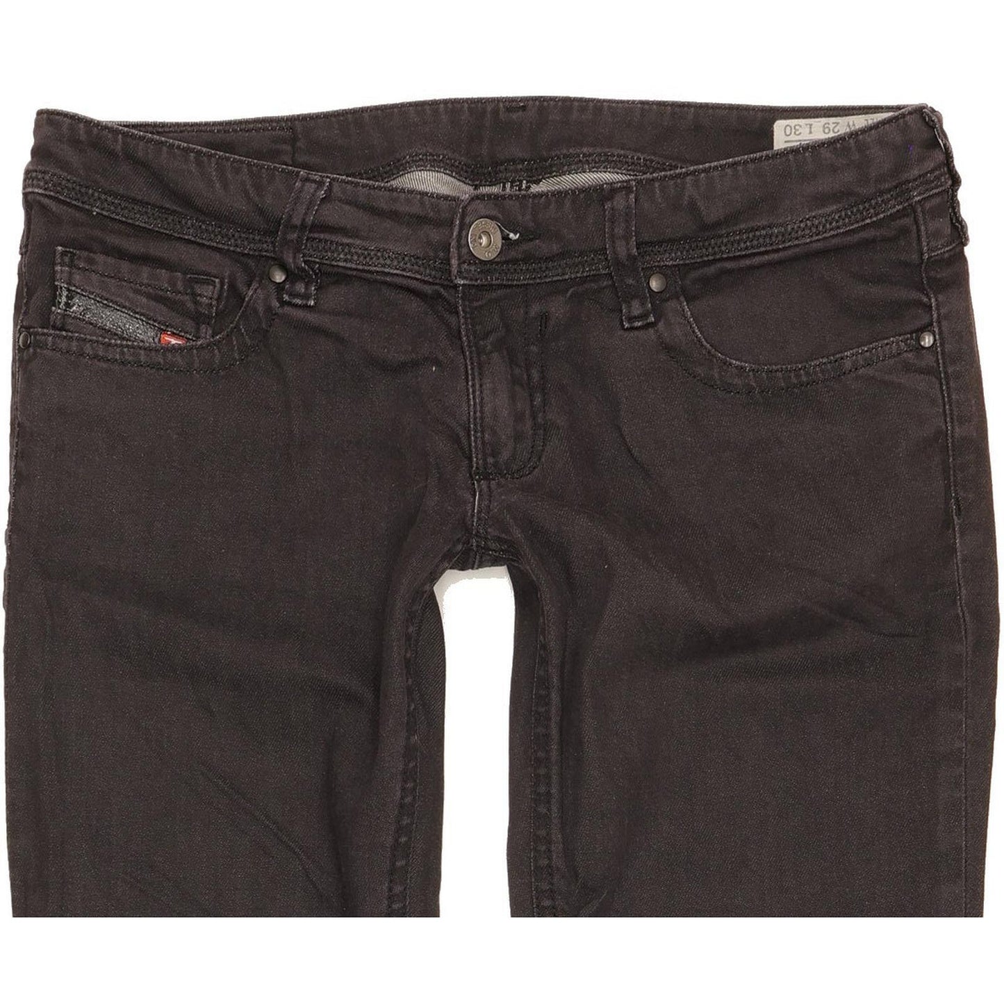 Diesel Lowky 0064U Women Navy Straight Slim Stretch Jeans W29 L30