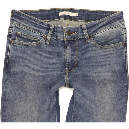 Levi's 711 Women Blue Skinny Slim Stretch Jeans W27 L30