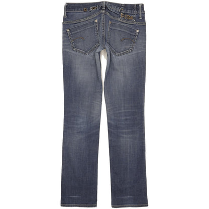 G-Star Midge Women Blue Straight Slim Stretch Jeans W27 L31
