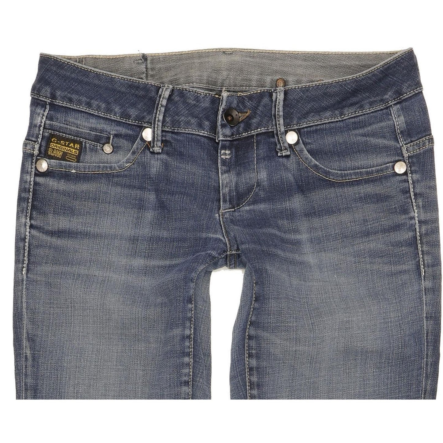 G-Star Midge Women Blue Straight Slim Stretch Jeans W27 L31