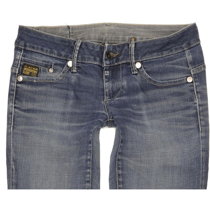 G-Star Midge Women Blue Straight Slim Stretch Jeans W27 L31
