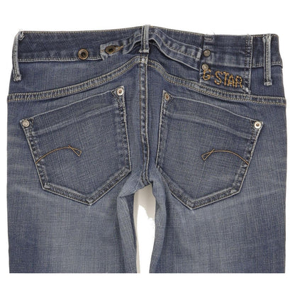 G-Star Midge Women Blue Straight Slim Stretch Jeans W27 L31