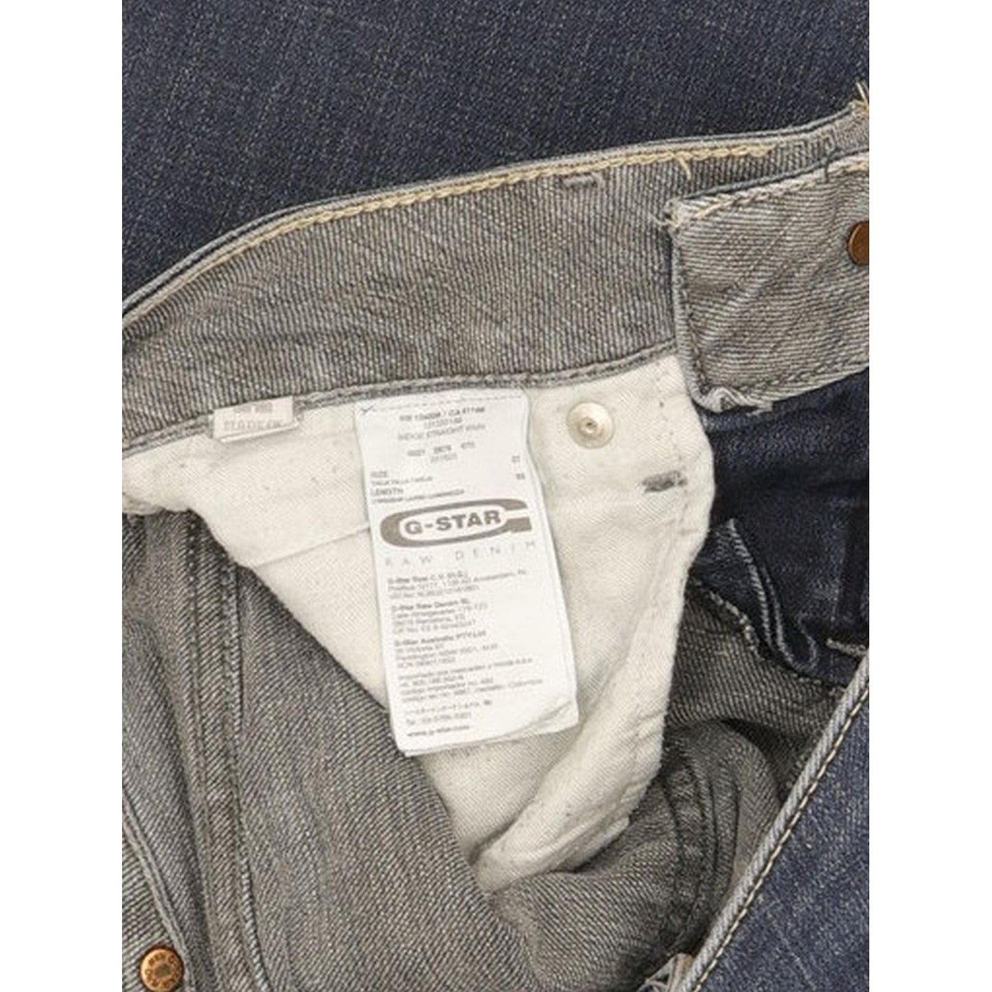G-Star Midge Women Blue Straight Slim Stretch Jeans W27 L31