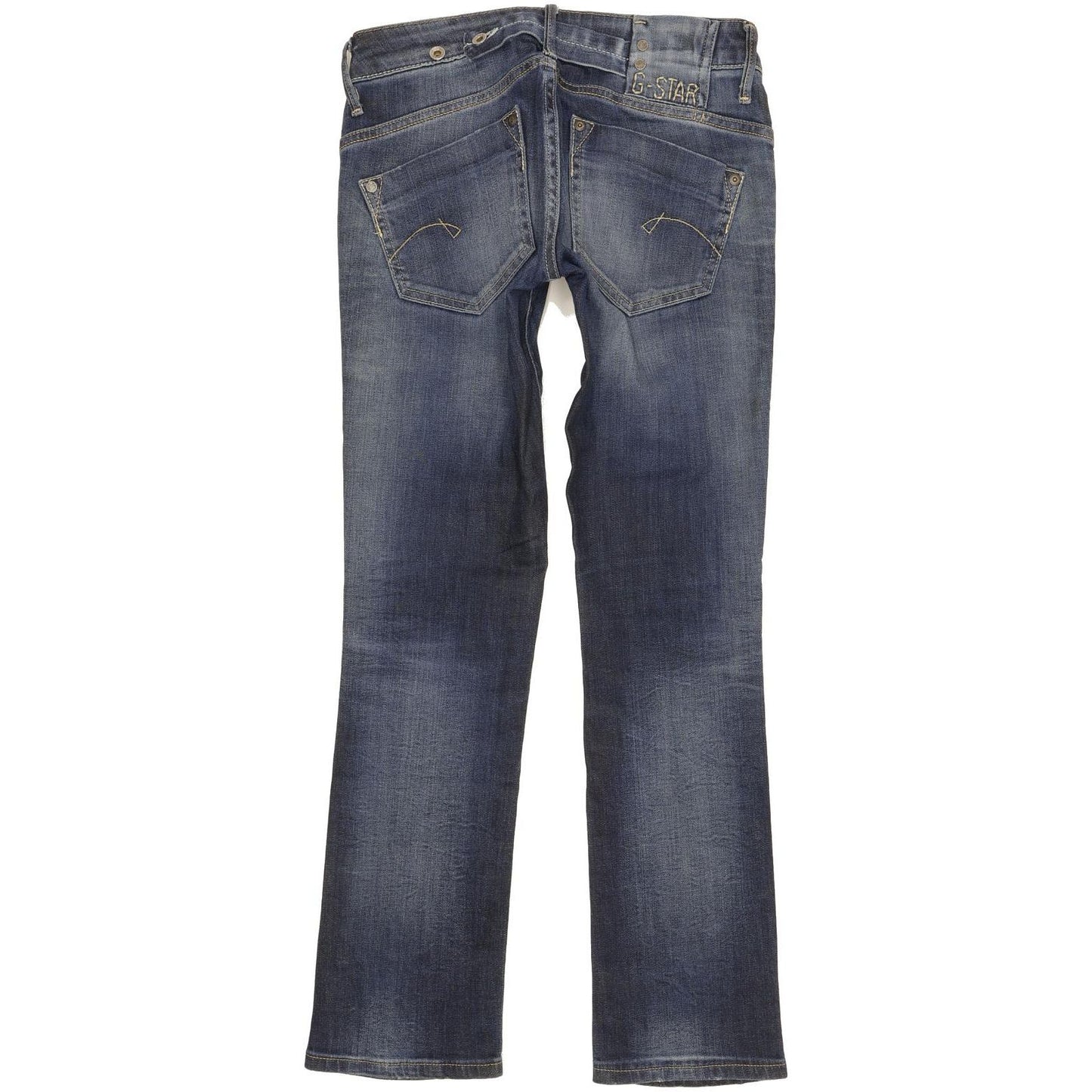 G-Star Women Blue Straight Slim Stretch Jeans W26 L29
