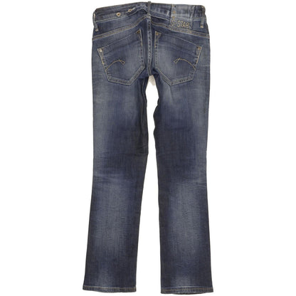 G-Star Women Blue Straight Slim Stretch Jeans W26 L29