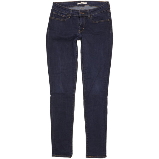 Levi's 711 Women Blue Skinny Slim Stretch Jeans W30 L31