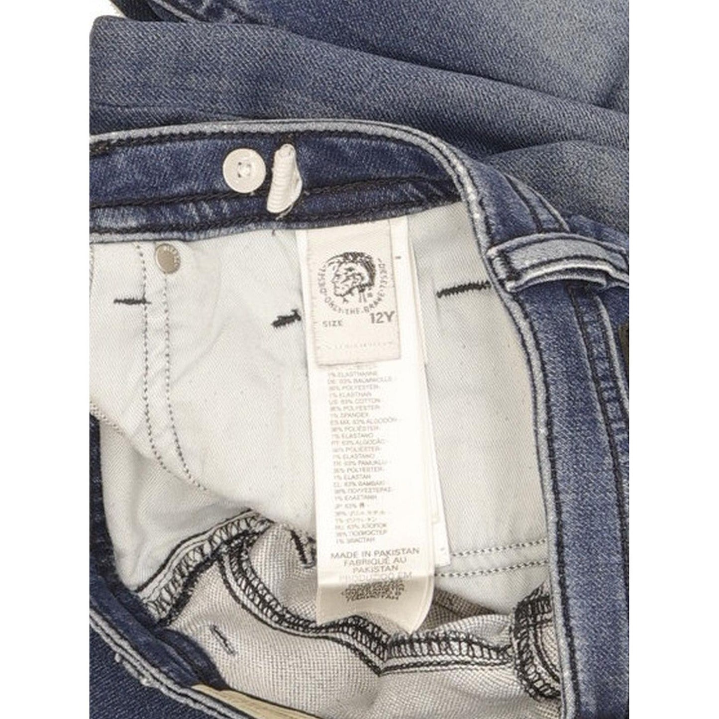 Diesel Thommer Kids Blue Straight Slim Stretch Jeans W26 L29