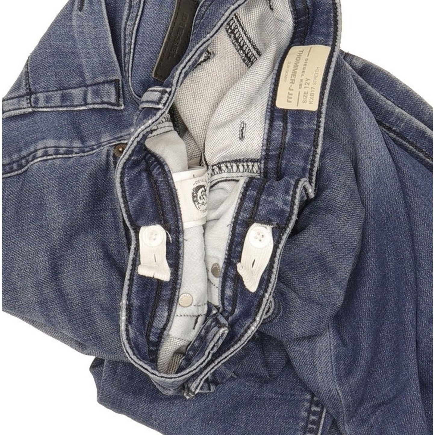 Diesel Thommer Kids Blue Straight Slim Stretch Jeans W26 L29
