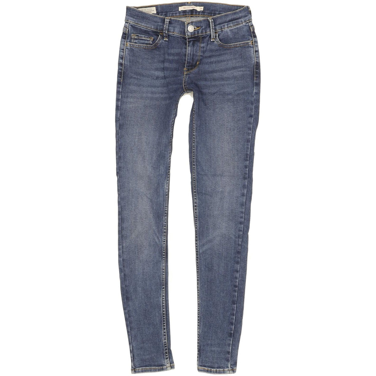 Levi's 710 Super Women Blue Skinny Slim Stretch Jeans W26 L29