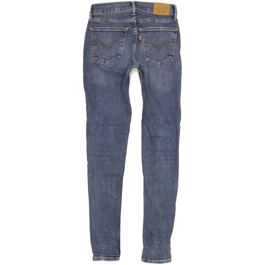 Levi's 710 Super Women Blue Skinny Slim Stretch Jeans W26 L29
