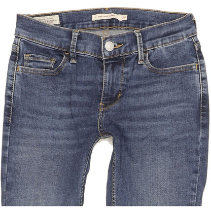 Levi's 710 Super Women Blue Skinny Slim Stretch Jeans W26 L29