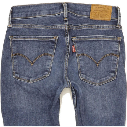 Levi's 710 Super Women Blue Skinny Slim Stretch Jeans W26 L29