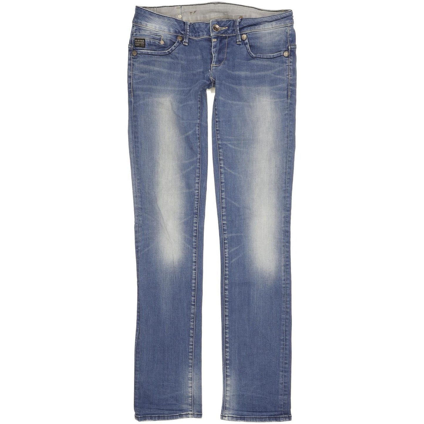 G-Star Midge Women Blue Straight Slim Stretch Jeans W28 L34