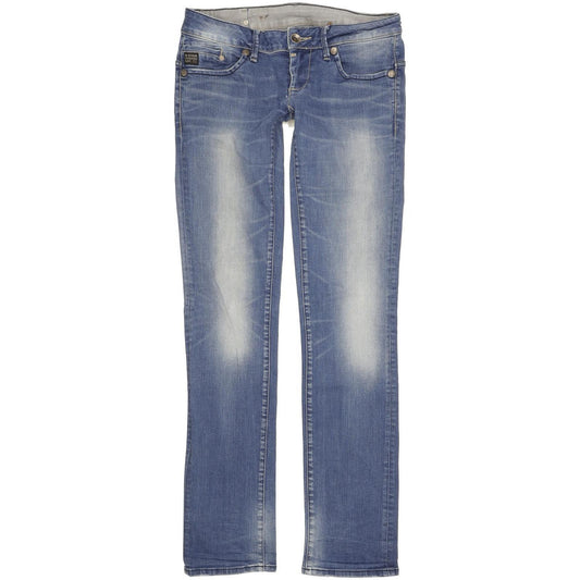 G-Star Midge Women Blue Straight Slim Stretch Jeans W28 L34